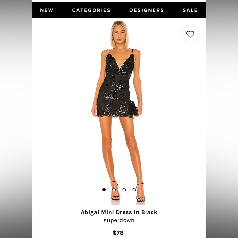Abigail mini dress in black, worn once to Taylor Swift eras tour! M